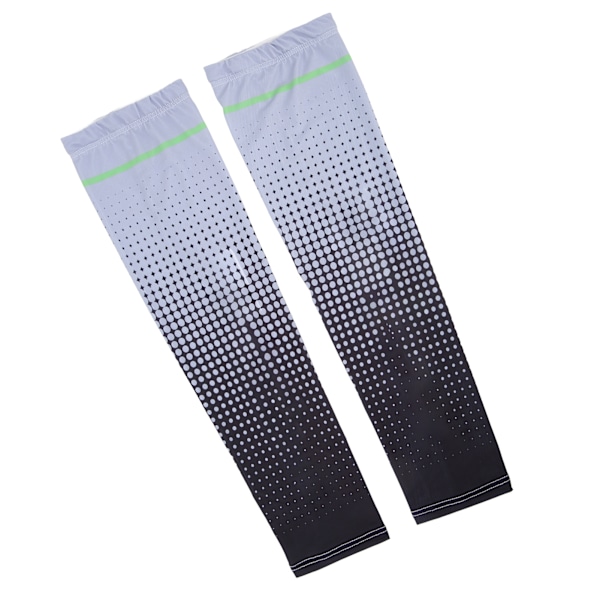 Arm Sleeves Solbeskyttelse Elastisk Åndbar Cool Fugtabsorption Gratis Størrelse Sol Sleeves til Sport Cykling Rejse Grå