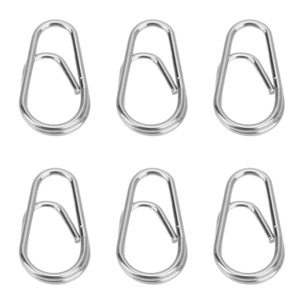 100 st Fiske Ring Hög Draghållfasthet Hållbara Fiske Snaps Lockar Anslutningar Nr 8