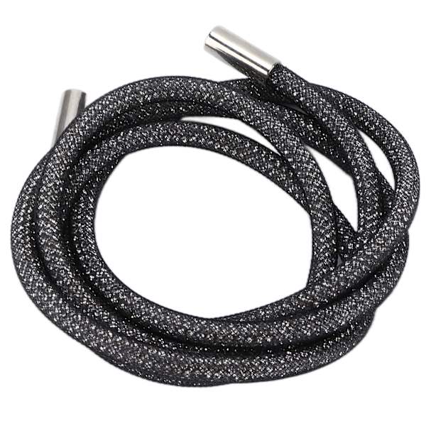 Rhinestone Reb 6 mm Bredde Shiny Glitter Dekorativ Snor Trim Tilbehør til Sko Tøj Sort Mesh Hvid Rhinestones 120 cm Længde