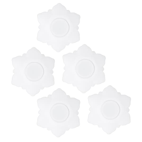 5 stk. krystall silikon blomsterdråpeform DIY håndlaget såpedekorasjon håndverkstilbehør