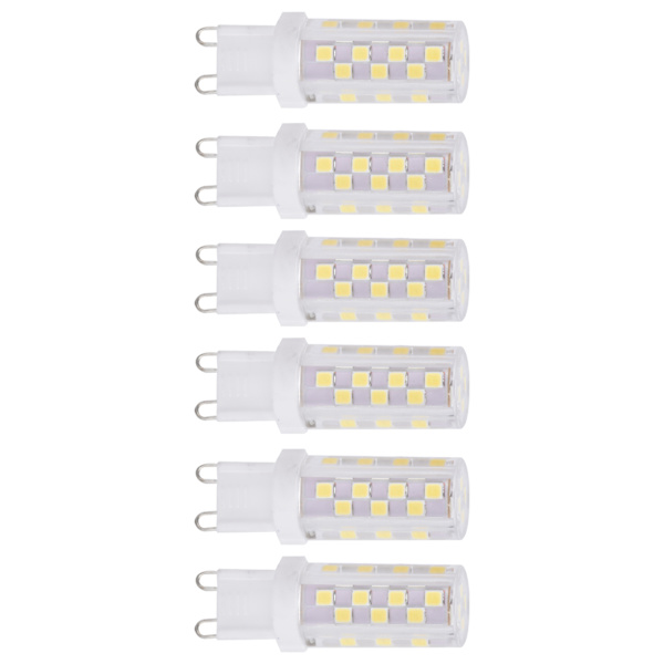 6 stk. 5W G9 46LED pære dæmpbar lysekrone loftlampe pærer til hjemmekontor restaurant 230V hvidt lys