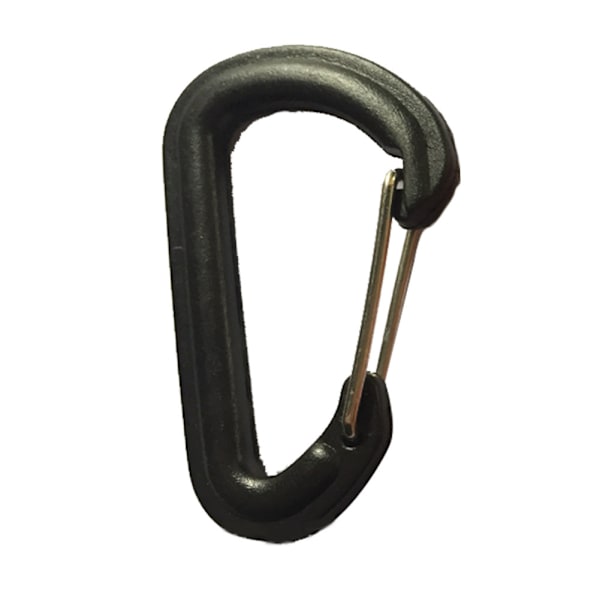 Quality Outdoor d Shape Portable Safe Quickdraw Karabiner Tilbehør for klatring (svart)