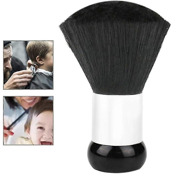 2025 Egnet Ultrablød og Skånsom Nylon Børste til Hårklipning, Barbering, Salon, Sort