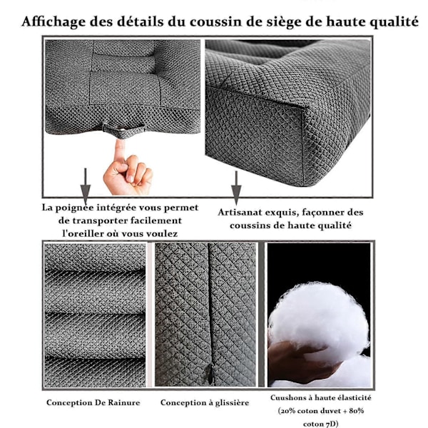 Sædehynde/autostol, sædehynde/stolhynde 40x40 kontorstol ergonomisk ortopædisk sædehynde til spisebordsstole/kontorstol