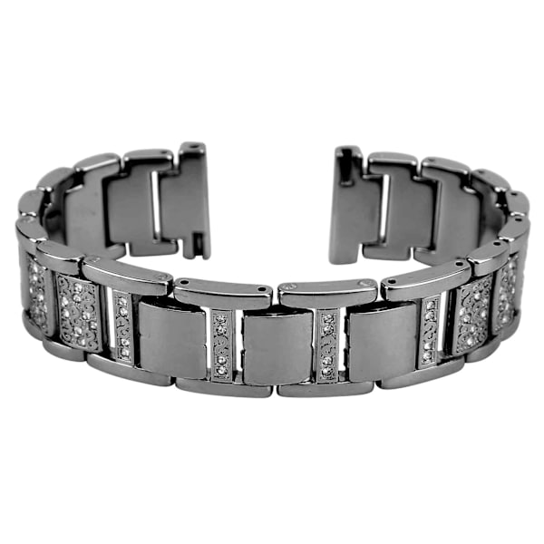 22 mm glänsande Smartwatch-band för Samsung Gear S3/ Gear2 R380/ Gear2 Neo R381/ Live R382Black(opp)
