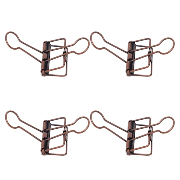 50 stk. Binder Clips 32mm Metal Stærk Klemmekraft Hule Papir Binder Clips til Kontor Skole Hjem Lilla Bronze