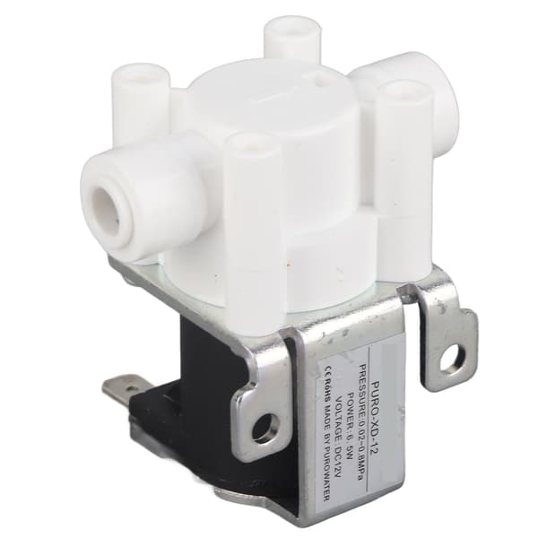1 st DC 12V Vatten Elektrisk Magnetisk Reningsventil Snabbkoppling Normalt Stängd