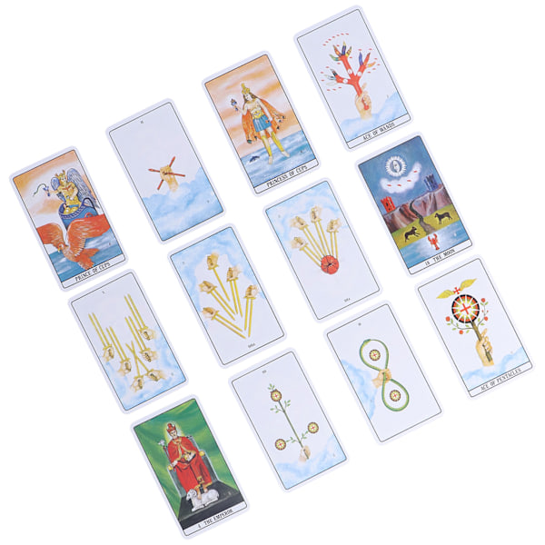 Tarot Deck Rudimental Divination Fate Forecasting Tarot Deck Kort til Familie Venner Fest