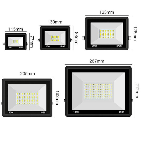 1 enhet 20W LED-strålkastare med hög ljusstyrka med 1328 lumen IP66 Cool White 6000K linjär belysning