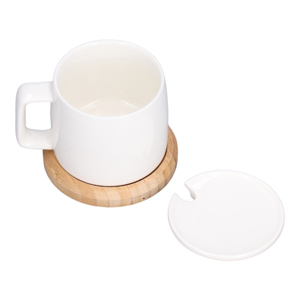 200 ml kaffekoppsvärmare 55 ℃ konstant temperatur mjölk koppvärmare USB-driven vit kopp värmebas