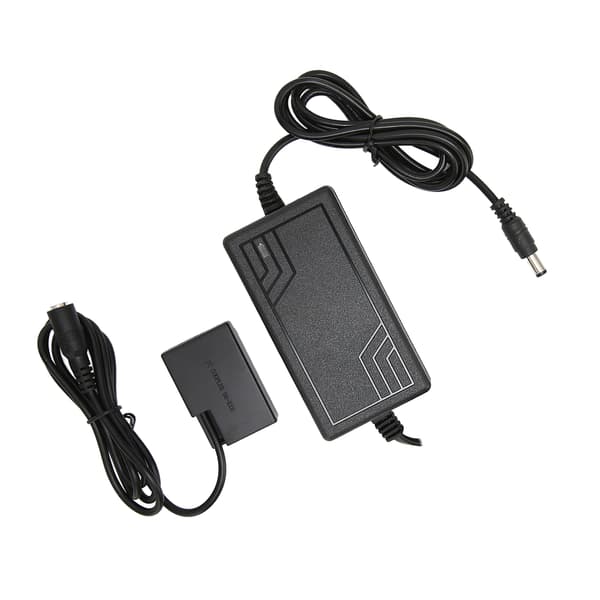 DRE18 DC-koppling dummybatteri med strömadapter för EOS RP spegellös 760D 750D 800D 850D 77D 200D 100-240V (US-kontakt)