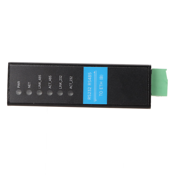 RS485-RJ45-Ethernet-sarjapalvelin, kaksikanavainen, kiskoasennus, 1200-115200 bps, RS232-RJ45-Ethernet-moduuli