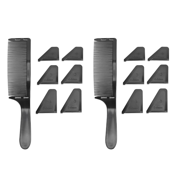 2st Böjd Barber Kam Justerbar Professionell Positionering Kam Hårklippning Styling Tool