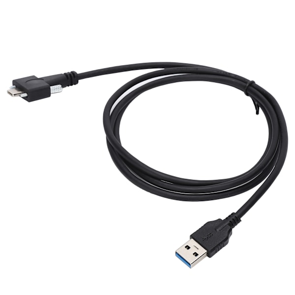 USB 3.0-datakabel, typ C, dubbla skruvlåsning till standard med 0,6 tum skruvavstånd för dator