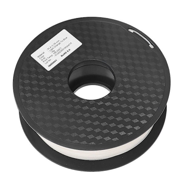 3D Print Forbrugsmateriale PLA Filament Lys Farveændring Blå Vandtæt 1.75mm PLA Filament