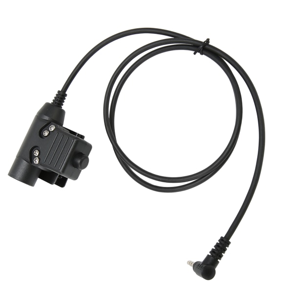 PPT Push to Talk Adapter 3,5 mm 1 Pin Back Clip 2-vejs Radio Adapter til Retevis RT40 RB15 RB615