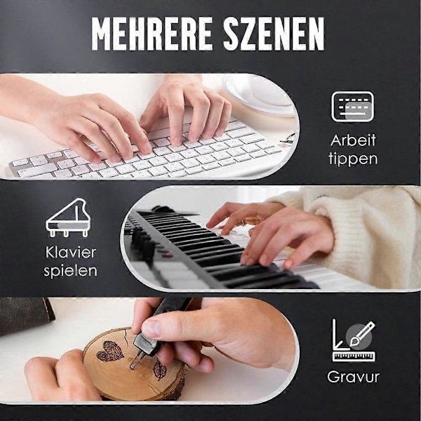 Ny Fingergrepforsterker, Håndmuskeløvelse Fingergrepforsterker, Greptrener for Musikere, Idrettsutøvere, Boksere, Svake Personer (Rosa)