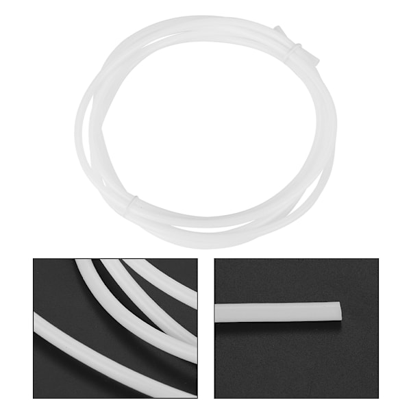 PTFE White Bowden Tube för 1,75 filament (2,0 mm ID/4,0 mm OD) För 3D-skrivare (1,5 M)