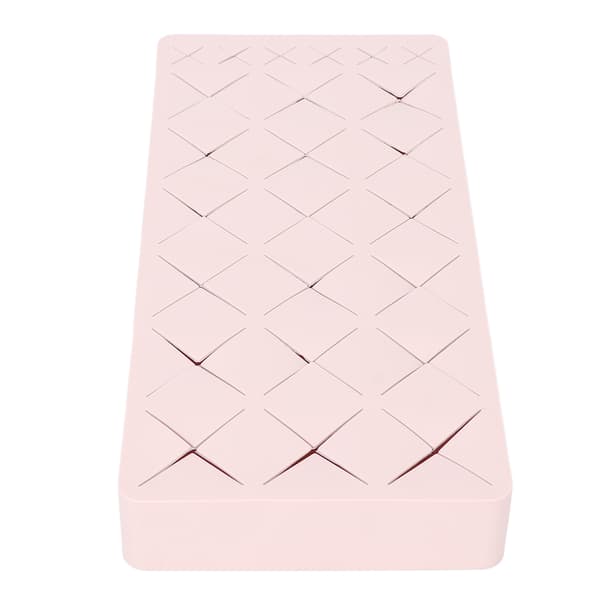 Silikone læbestiftholder 24 enheder Makeup displayetui til makeupbørste læbestift smykker negleolie Pink