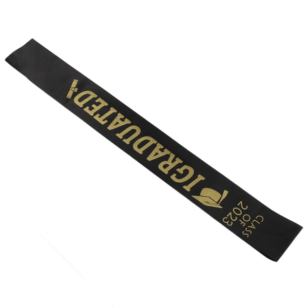 10 st Graduation Sash Class of 2023 Stole with Gold Glitter Letter I Graduated for Party