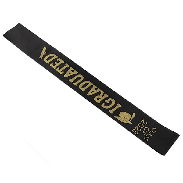 10 stk Graduation Sash Class of 2023 Stole with Gold Glitter Letter I dimitterede til fest