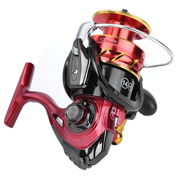 Skieted Spool Spinning Reel Metal Handle Long Shot Rock Fishing Wheel Fishing AccessoryCS7000