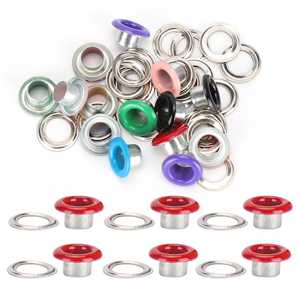 500 Set Eyelet Buckle Metallic Grommet Color Shoes Leather Bags DIY Craft Button Rivet Tool4.5mm