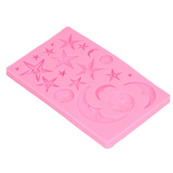 Sun Moon Star Cake Fondantformar Silikon Cupcake Dekorationsformar för Pudding Glass