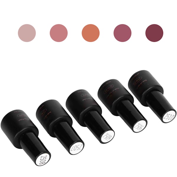ROSALIND Profesjonell neglelakk UV-gellakk Soak Off Gel Polish Manikyrverktøy 5 stk x 7 ml