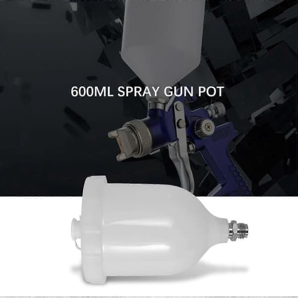 600 ml erstatningskopp for Devilbiss GTI / TEKNA Pro Pri FLG NewWhite sprøytepistol