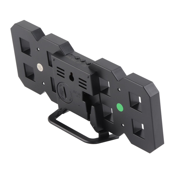 3D-klocka USB digital elektronisk väckarklocka LED med temperatur för hushållsdekoration svart ram grön karaktär