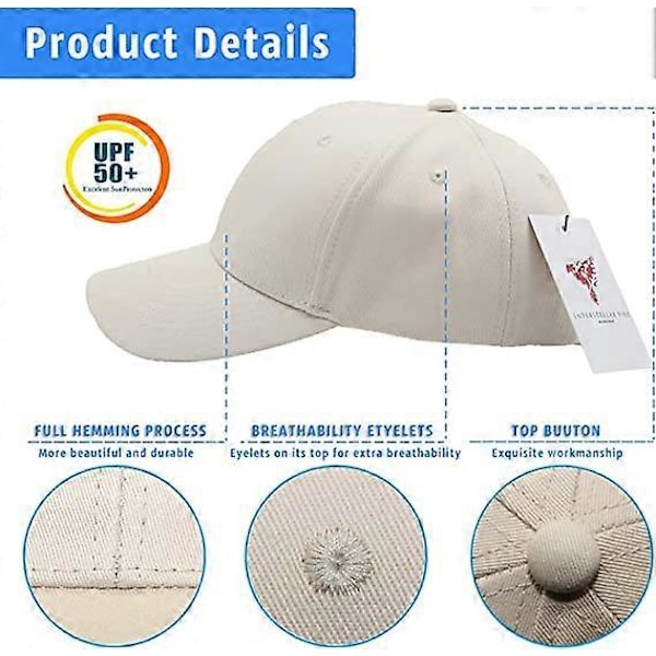 Baseballcaps for menn og kvinner - bomull, Bluex