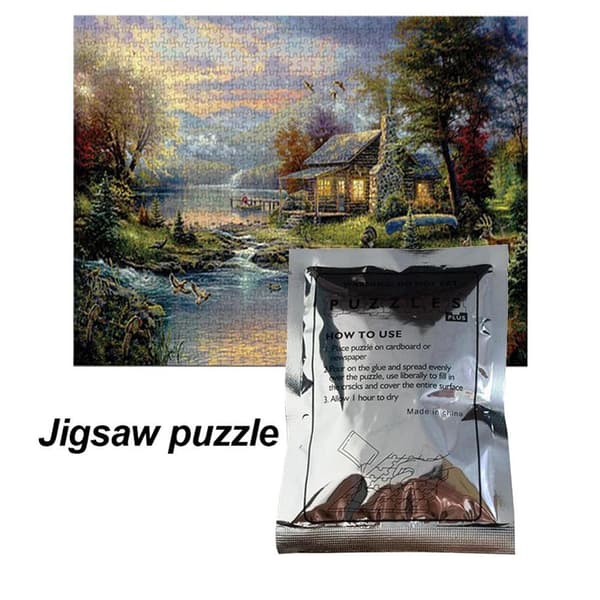 Kirkas palapeli-liima - 25ml, palapelin säilyttäjä ja tarvikkeet