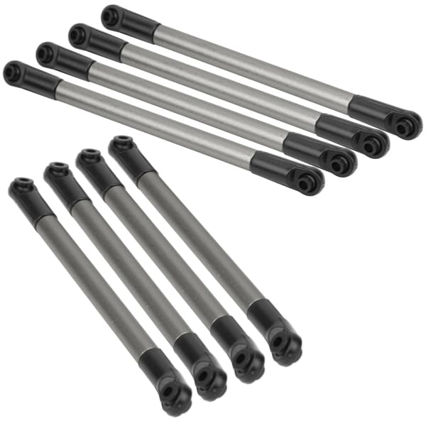 8 stk. Metal Link Rod Trækstang 275MM Akselafstand RC Tilbehør Passer til 1/10 RC Crawler