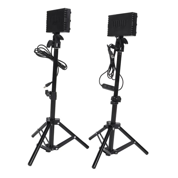LED-fyldlys dæmpbart 6000K USB LED-videolys med justerbart stativ til konferenceopkald, streaming, videofotografering