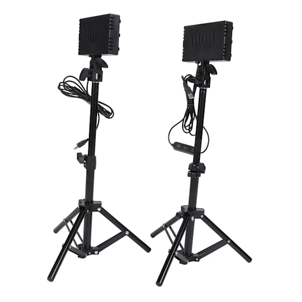 LED-påfyllingslys Dimbar 6000K USB LED-videolys med justerbart stativ for konferansesamtale Streaming videofotografering
