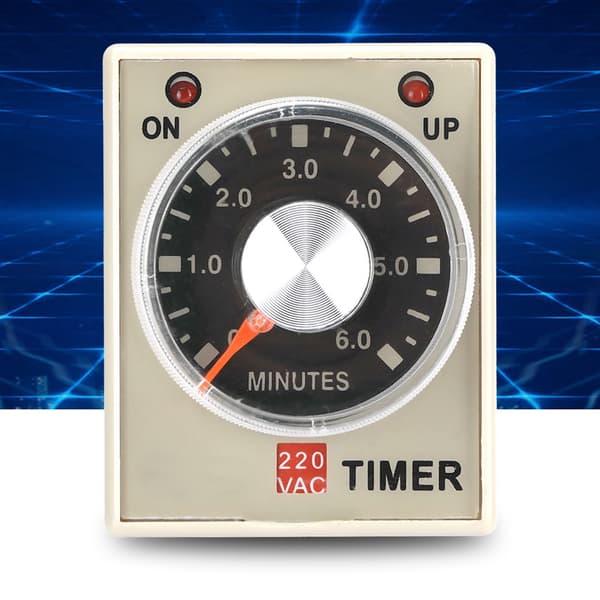 220VAC 6 Minutters Tændingsforsinkelsestimer Tidsrelæ AH3-3(6M)