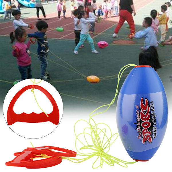 Outdoor Sport Jumbo Speed ​​Ball, kahden hengen yhteistyösukkula, vetopallo, lasten lelu (sininen)