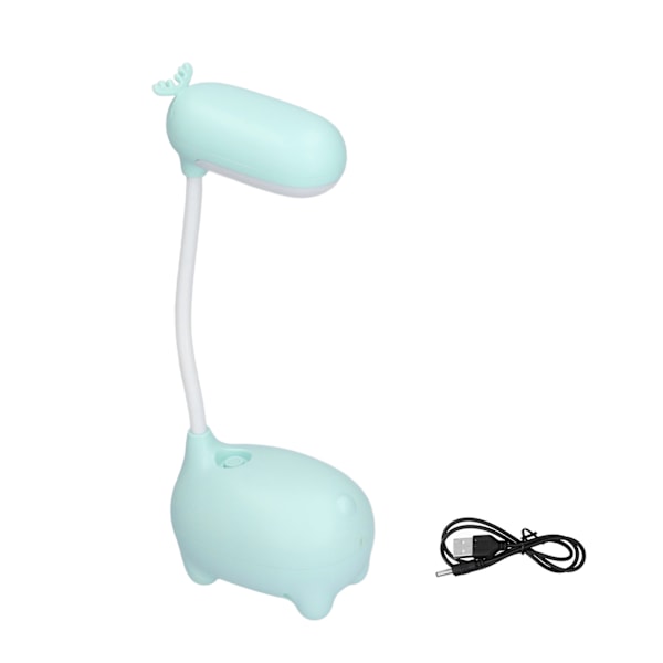 Børnelampe LED Sødt Udseende Elegant Design Fleksibel Svanehals 360 Grader Justerbar Børnebordlampe