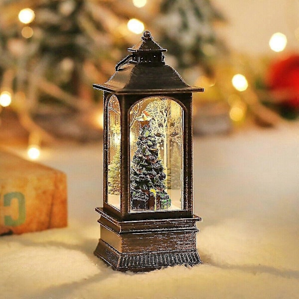 Jule Vindlampe Lys Bordlampe Liten Nattlampe Snømann Dekorasjon