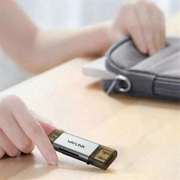 USB C & USB 3.0 Dubbelkontakt Micro-SD/TF-Kortadapter