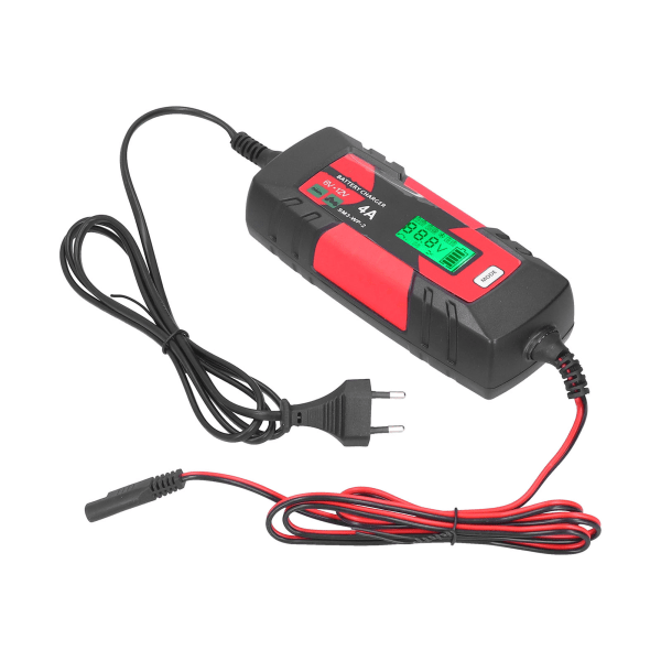 Batteriladdare Multifunktionell Intelligent Puls Reparation Strömladdning för Bil SM3‑WP‑2EU Plugg 220-240V