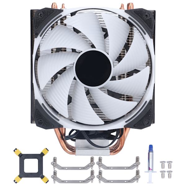 CPU-køler Ren kobber 4 varmerør Stille computer CPU-køleventilatorer til Intel/AMD