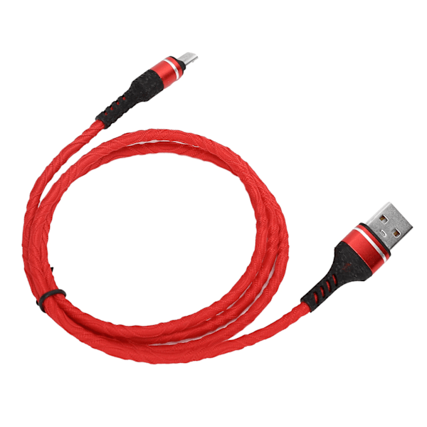 1M 3A Hurtiglading Kabel Flettet USB Lader Laderkabel Data Synkronisering Laderledning Micro USB