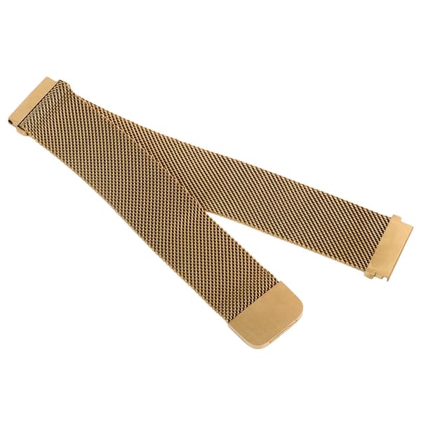 Urrem i rustfrit stål 18 mm armbånd udskiftningsrem til Huawei GT2 Smartwatch Guld