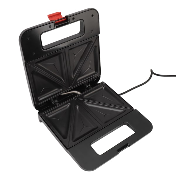 Sandwich Maker Liten 4 Skive Panini Press Grill Non Stick Plate Justerbar Temperatur Kjølig Berøringshåndtak EU Plugg 220V
