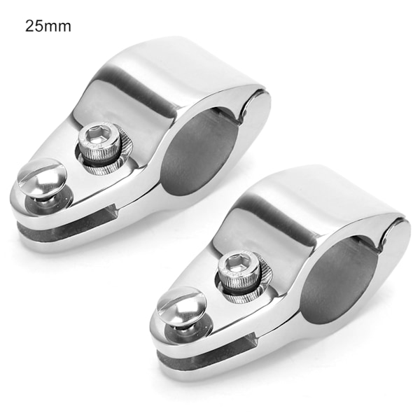 2 stk rustfritt stål båt marine hengslet øvre kjeve glide maskinvare beslag 25mm/0,98in