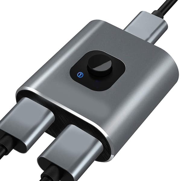 HD Multimedia Interface Switch 2 in 1 ut 4K 60Hz stöder 3D HD dubbelriktad HD Multimedia Interface Splitter