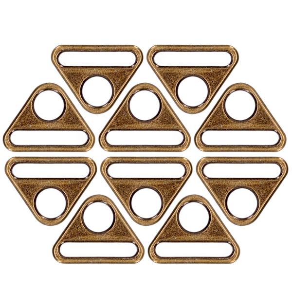 10 st justerbara spännen 38 mm justerbar zinklegering multifunktionell lätt bärbar bagagetillbehör brons