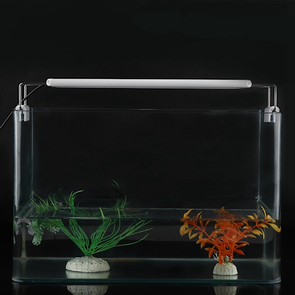 Klips på akvarium mini LED-lys utvidbar fisketanklampe EU-plugg 220V